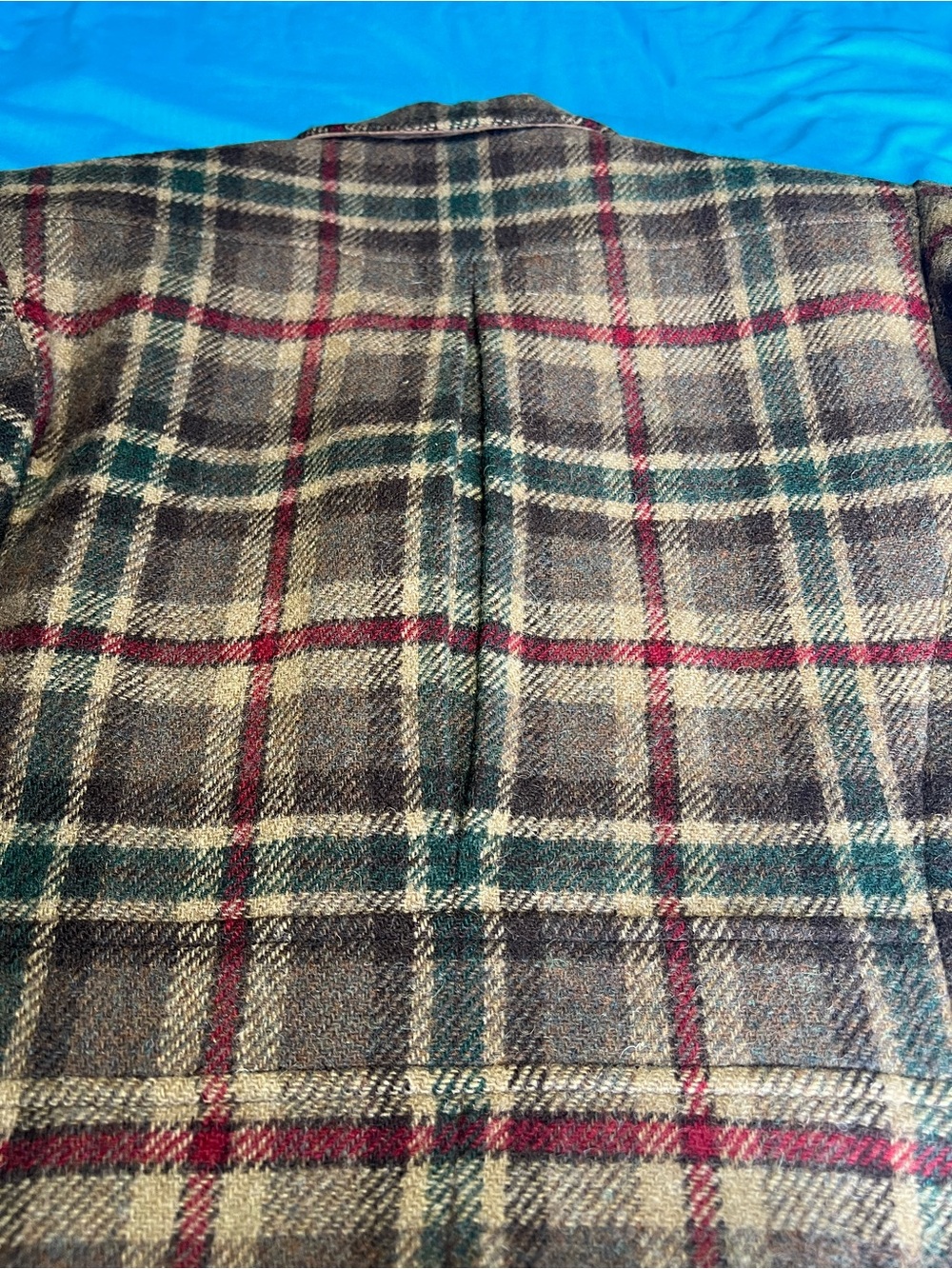 Lauren Ralph Lauren Wool Plaid Shooting Blazer Suede Patch Size 4 - Picture 15 of 16